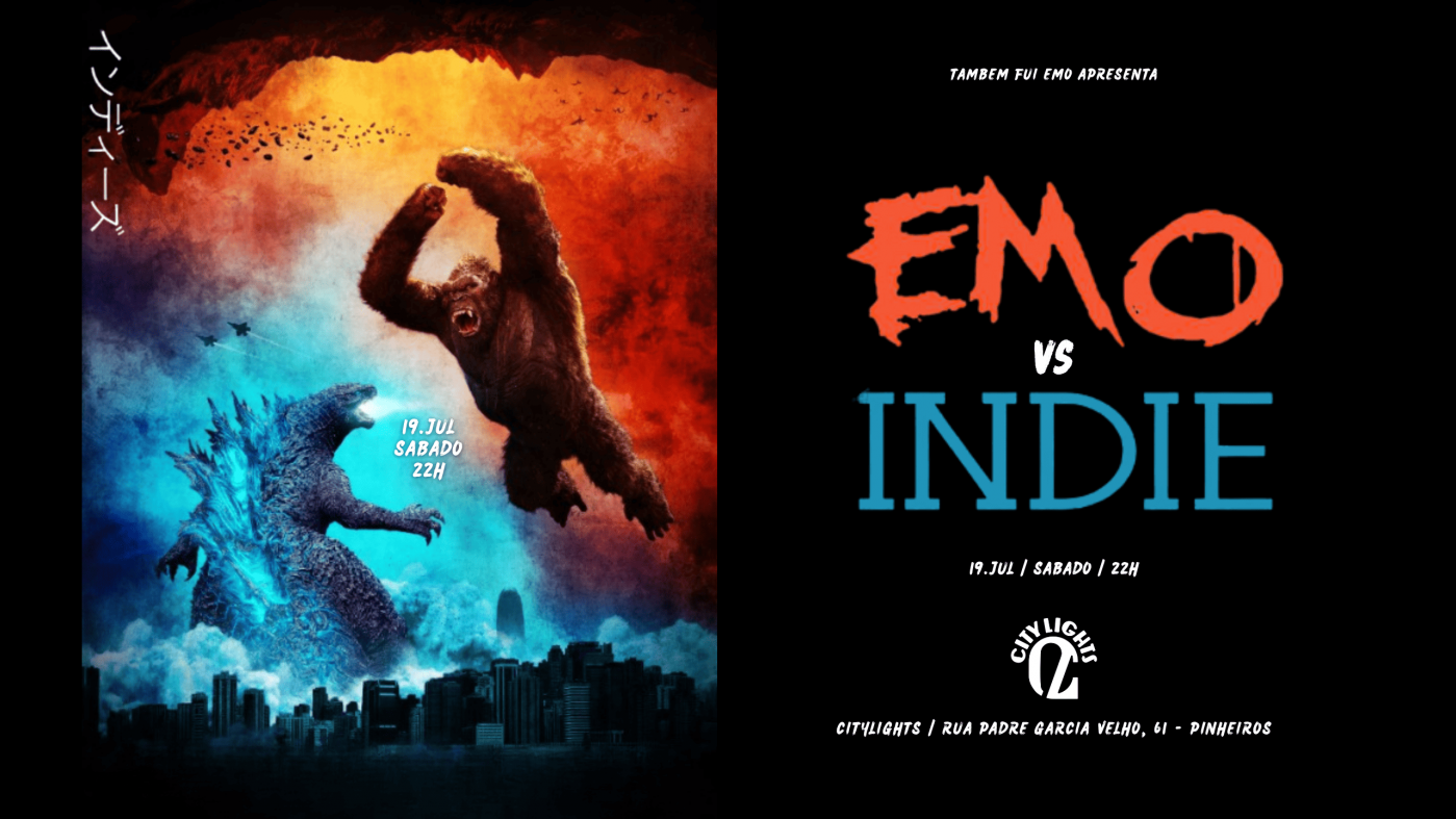 EMO vs. INDIE no CityLights | Sábado - 19/07 em São Paulo - Sympla