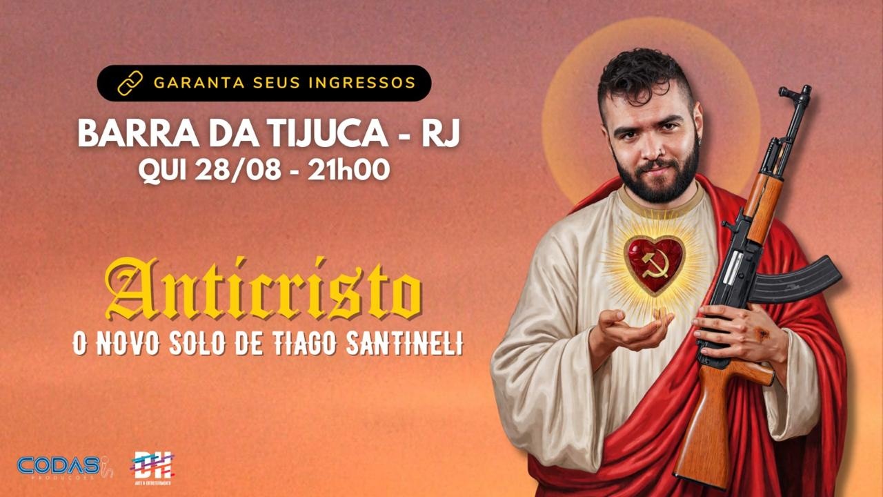 Tiago Santineli em "ANTICRISTO" - Barra da Tijuca