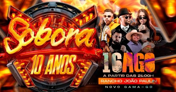 Imagem do evento SOBORA 10 ANOS - A FESTA