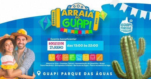 Imagem do evento Arraiá Guapi parque das águas