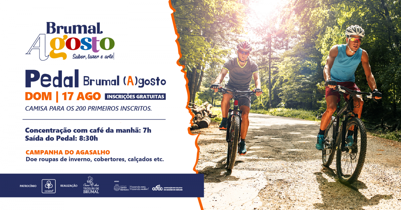 Pedal Brumal a Gosto 2025 em Santa Bárbara - Sympla