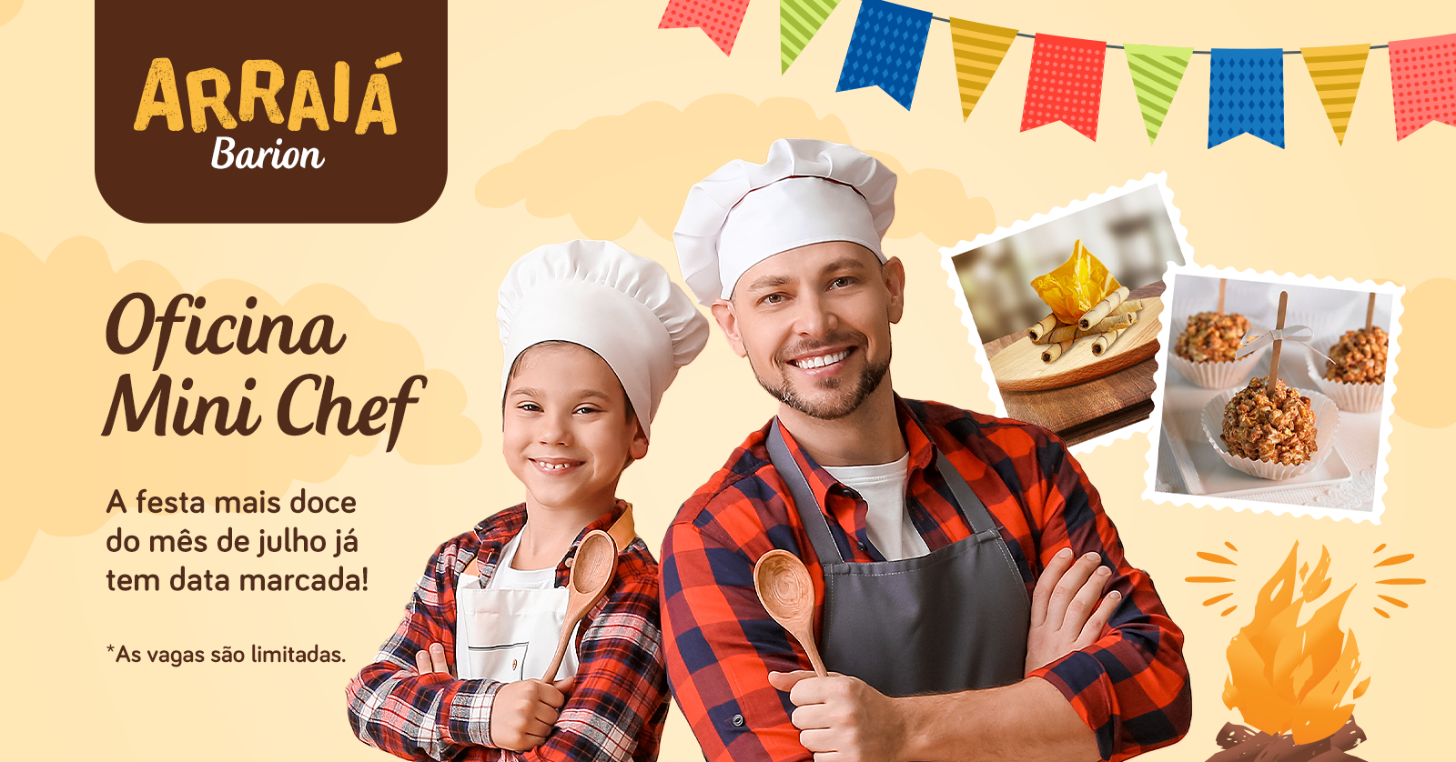 Oficina Mini Chef Arraiá Barion