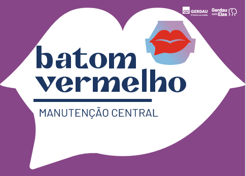 Banner Batom Vermelho - Auto Cuidado e Bem Estar