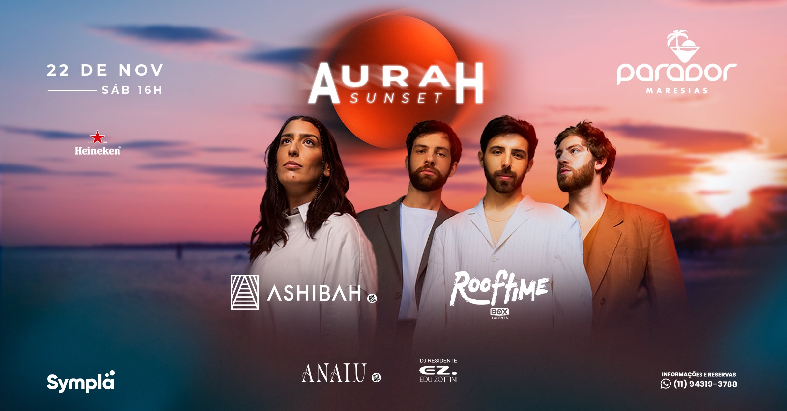 PARADOR MARESIAS | 22.NOV - AURAH SUNSET | ASHIBAH - ROOFTIME - ANALU