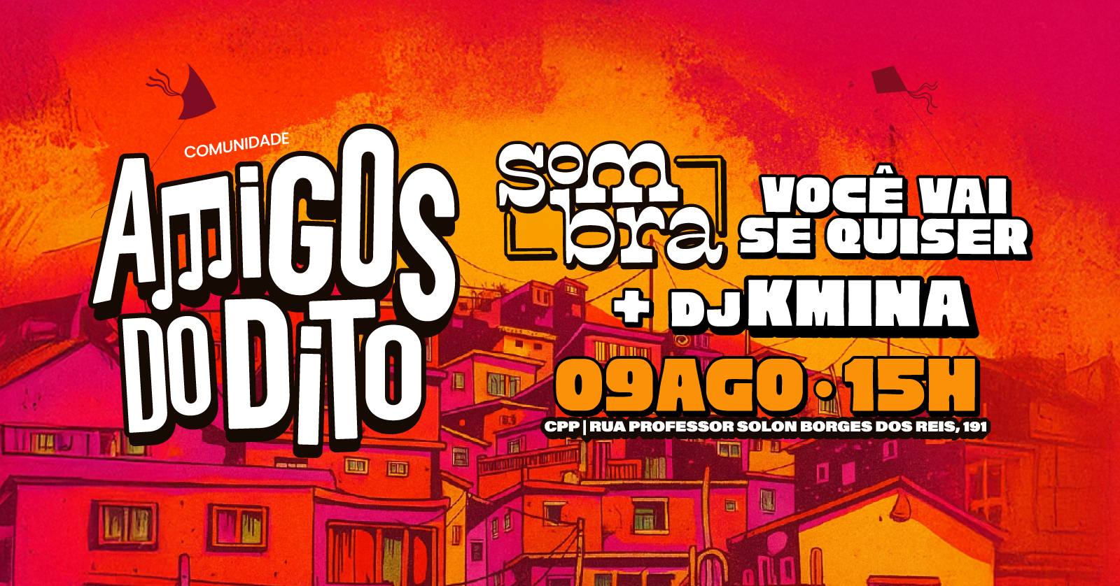 SAMBA DA COMUNIDADE AMIGOS DO DITO - VOCE VAI SE QUISER + SOMBRA + DJ-KMINA