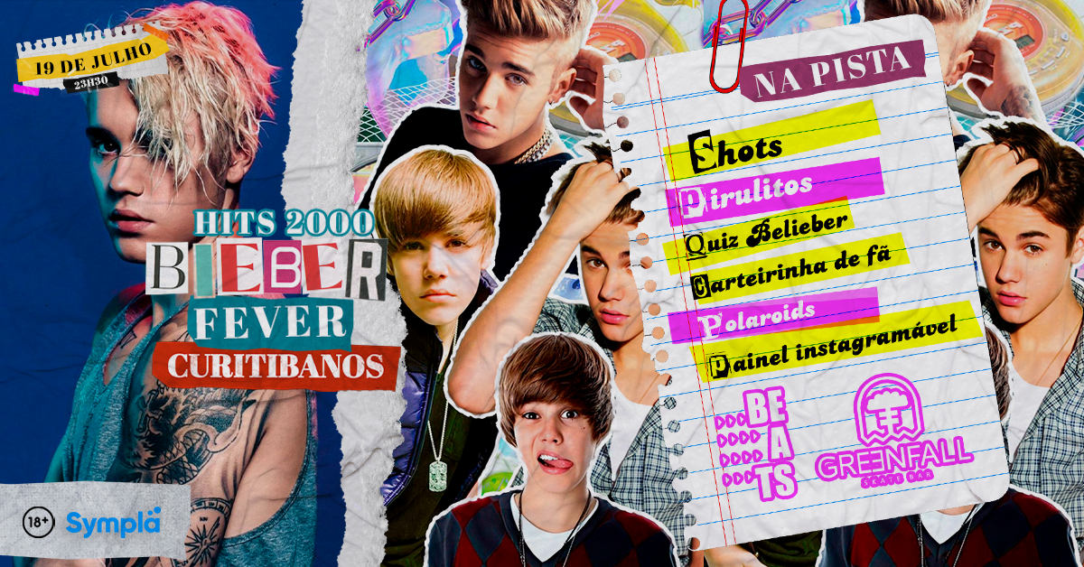 BEATS Hits 2000 BIEBER FEVER em Curitibanos / 19.07 na GreenFall Skate Bar