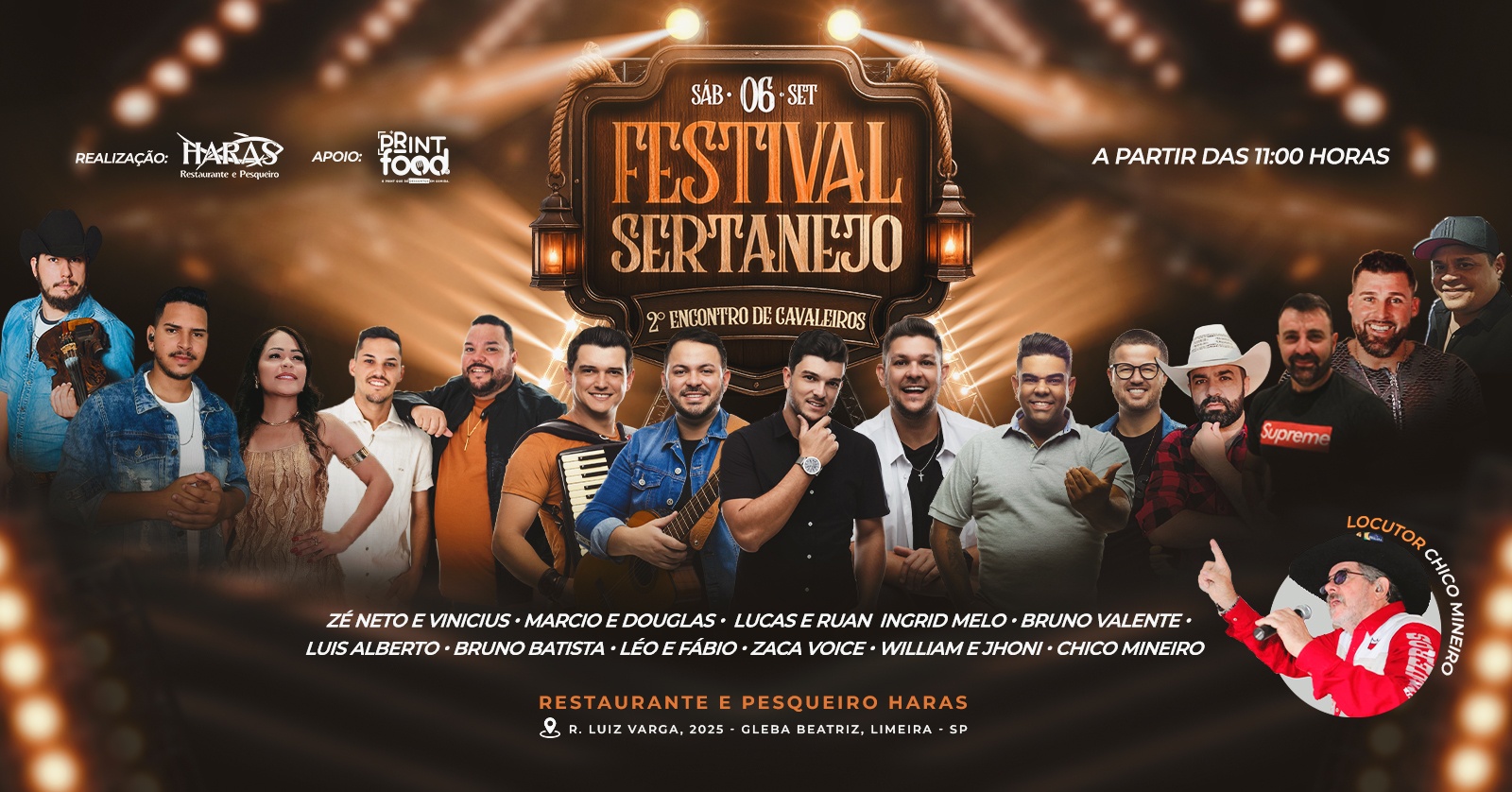 Festival Sertanejo - 2º Encontro de Cavaleiros do Pesqueiro Haras
