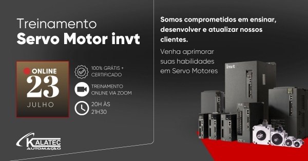 Imagem do evento Treinamento On-line Servo Motor INVT
