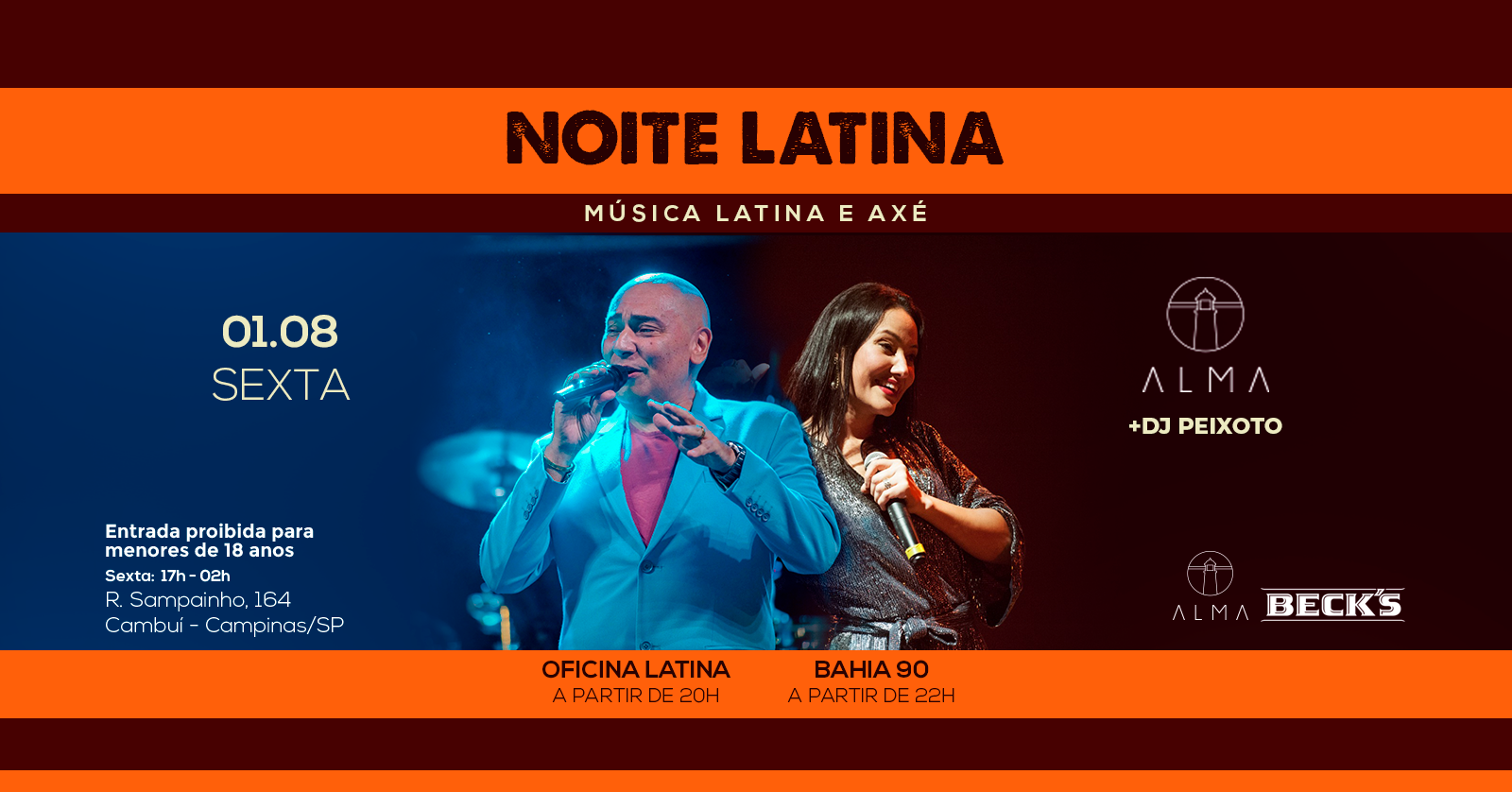 NOITE LATINA NO ALMA CAMPINAS | 01.08