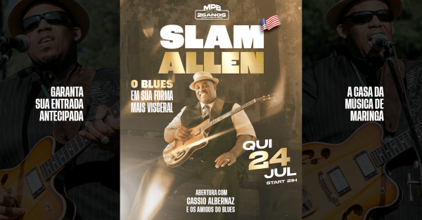 Slam Allen + Cassio Albernaz e os amigos do Blues