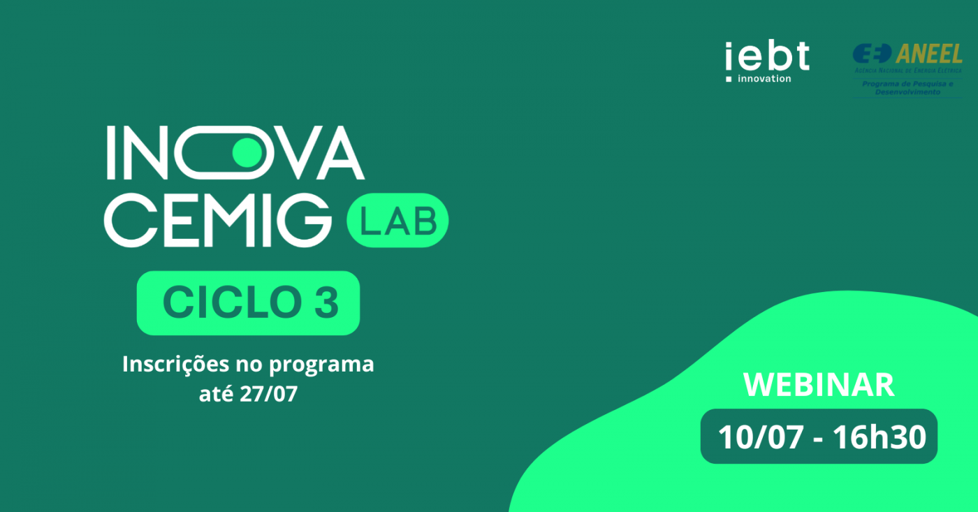 Inova Cemig.Lab - Webinar Ciclo 3 - online - Sympla