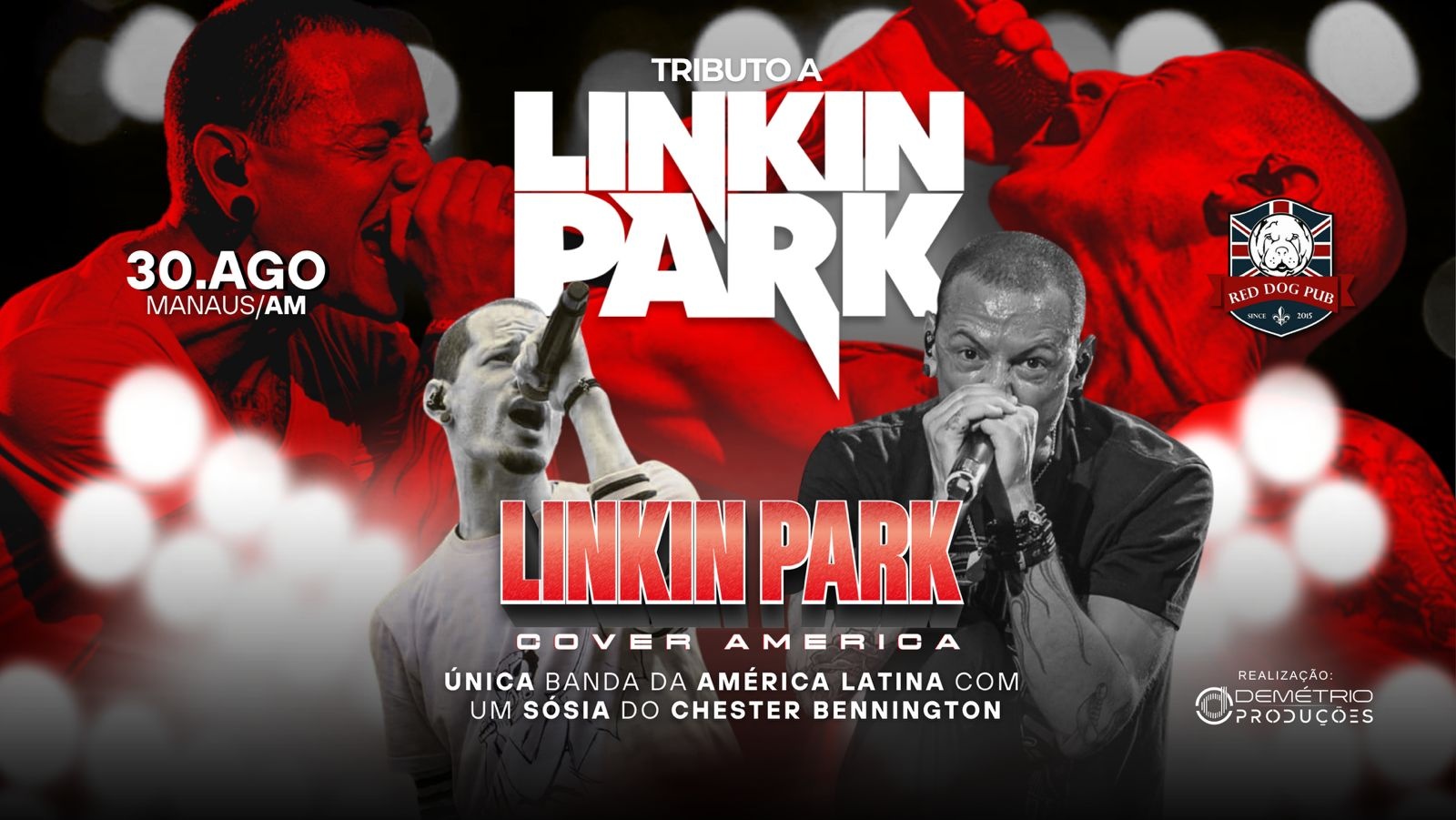 Tributo ao Linkin Park com a Banda Linkin park cover américa - Manaus/AM
