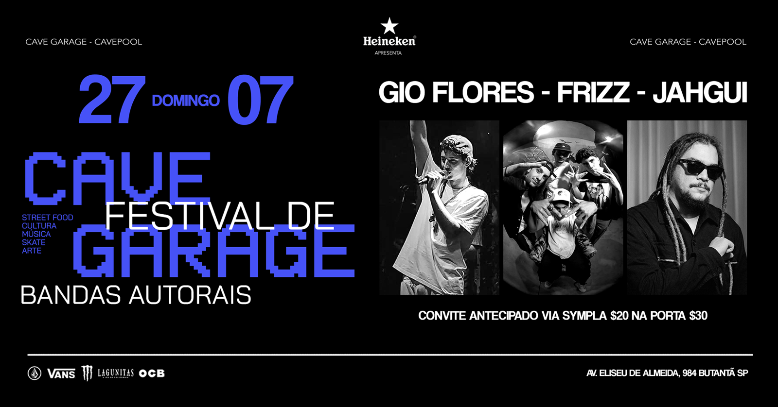 CAVE GARAGE - FESTIVAL DE BANDAS AUTORAIS