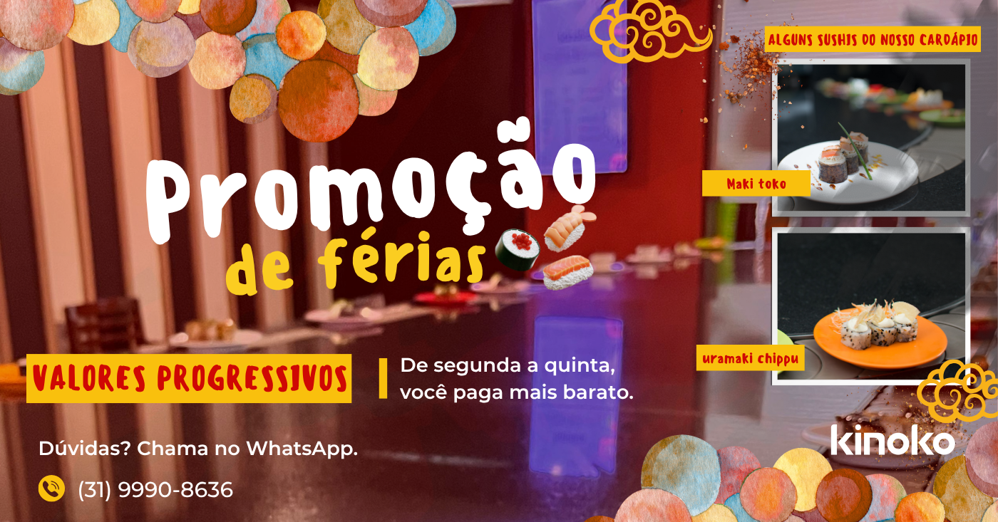 Rodízio de férias no kinoko