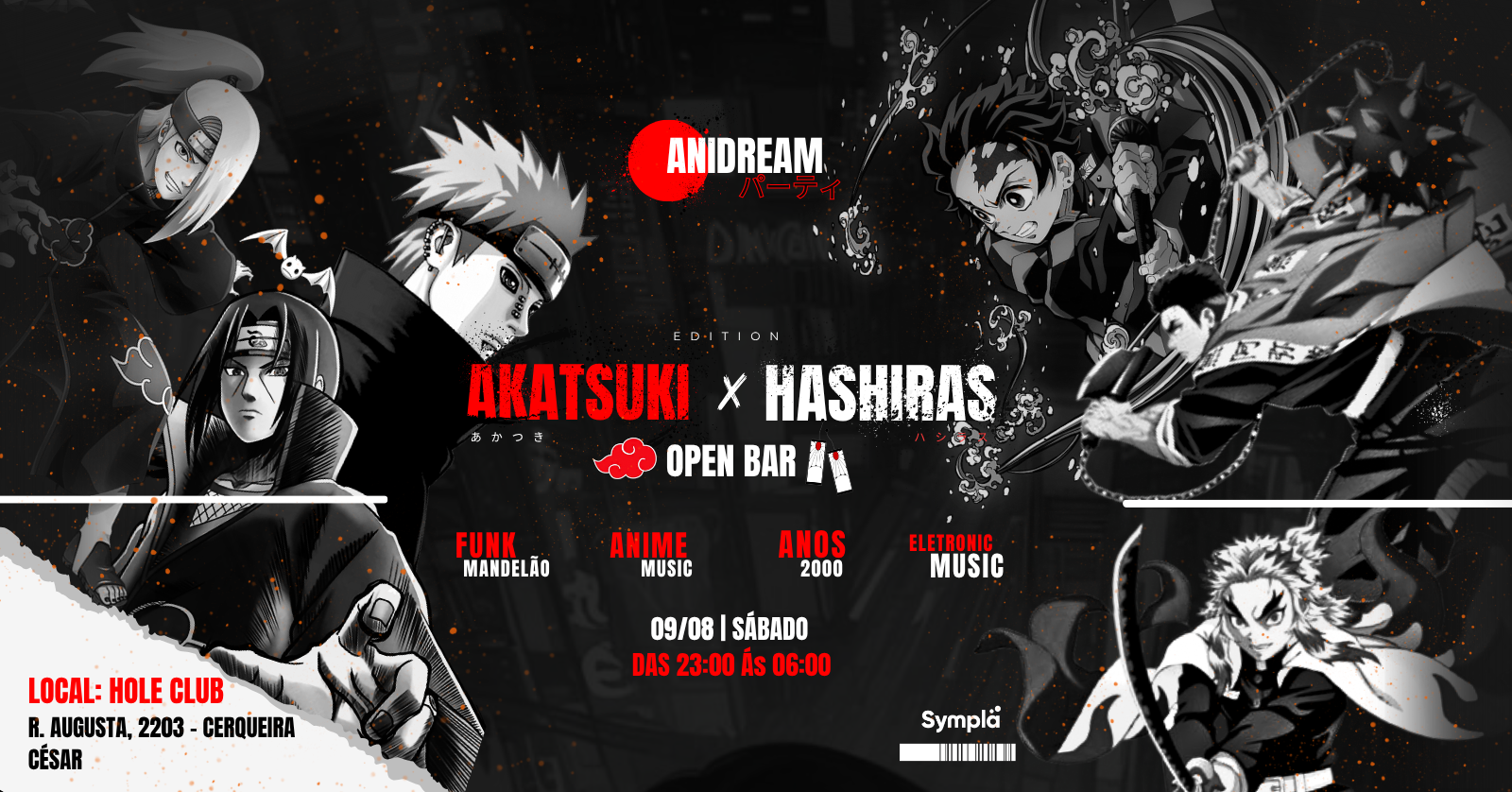Ani-Dream Party| 4° EDIÇÃO - AKATSUKI vs HASHIRAS