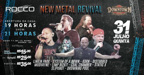 Imagem do evento New metal Revival | ROCCO | Downtown Beer Pub