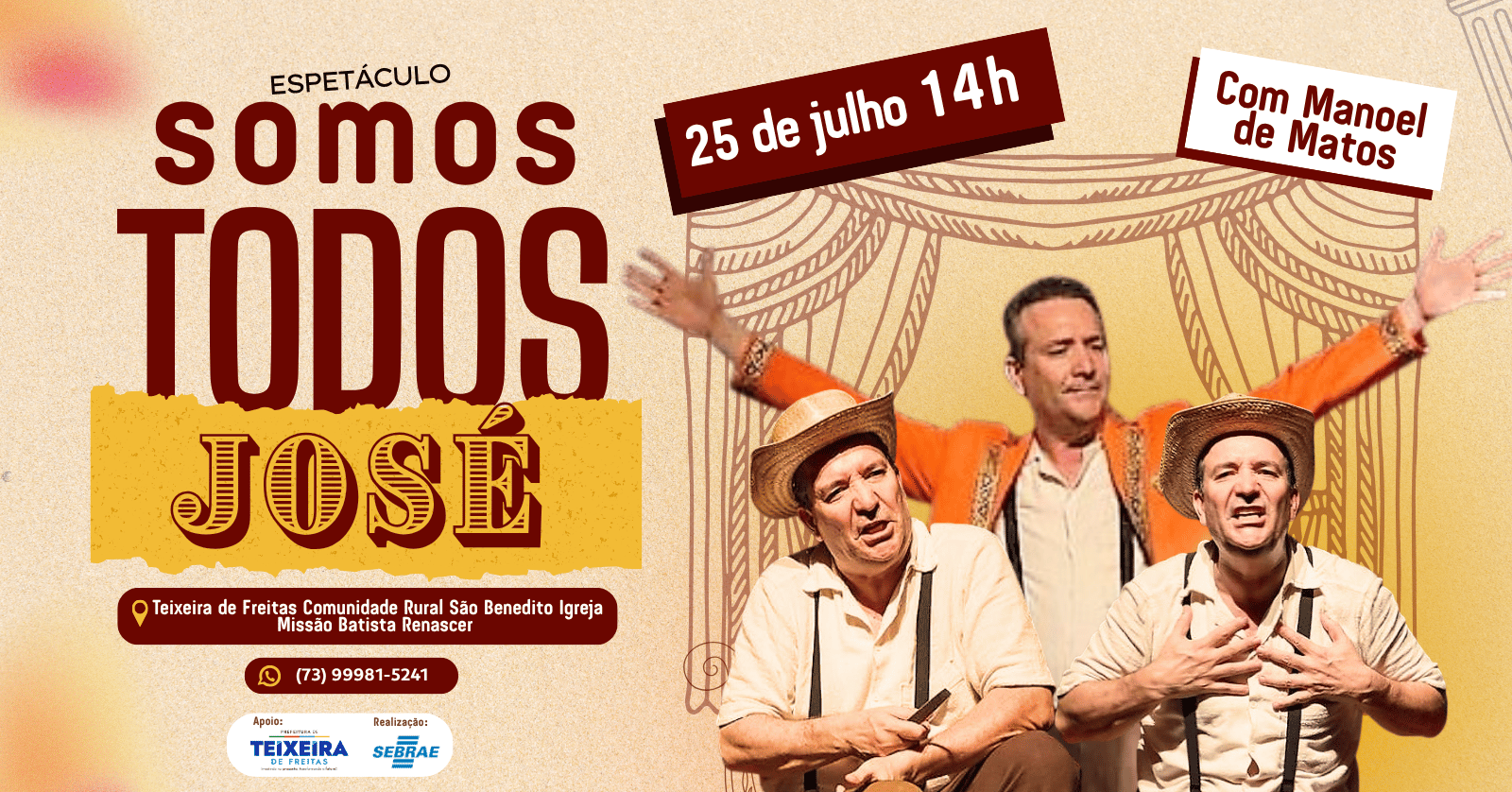 Somos Todos José - Desafios do Cooperativismo  |Comunidade São Benedito (Teixeira de Freitas)