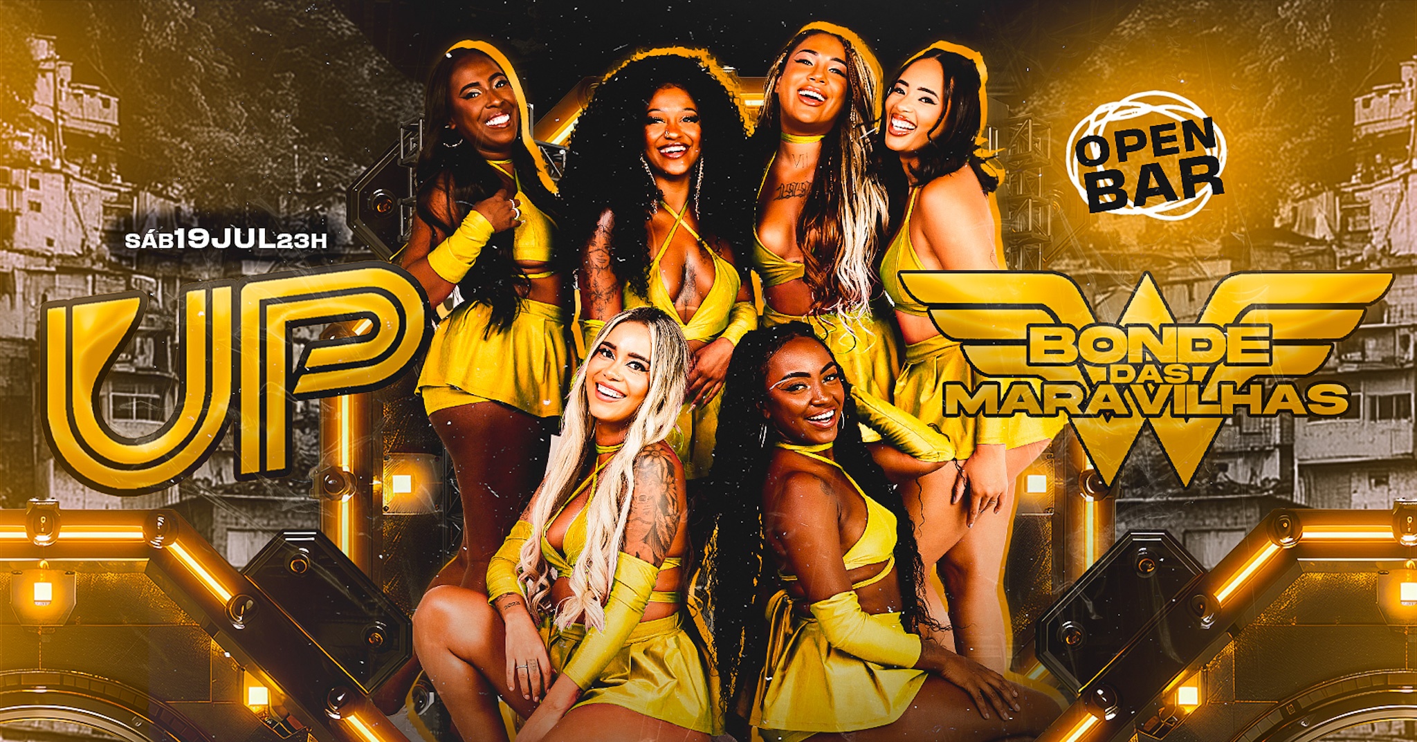 UP - convida: Bonde das Maravilhas / OPEN BAR