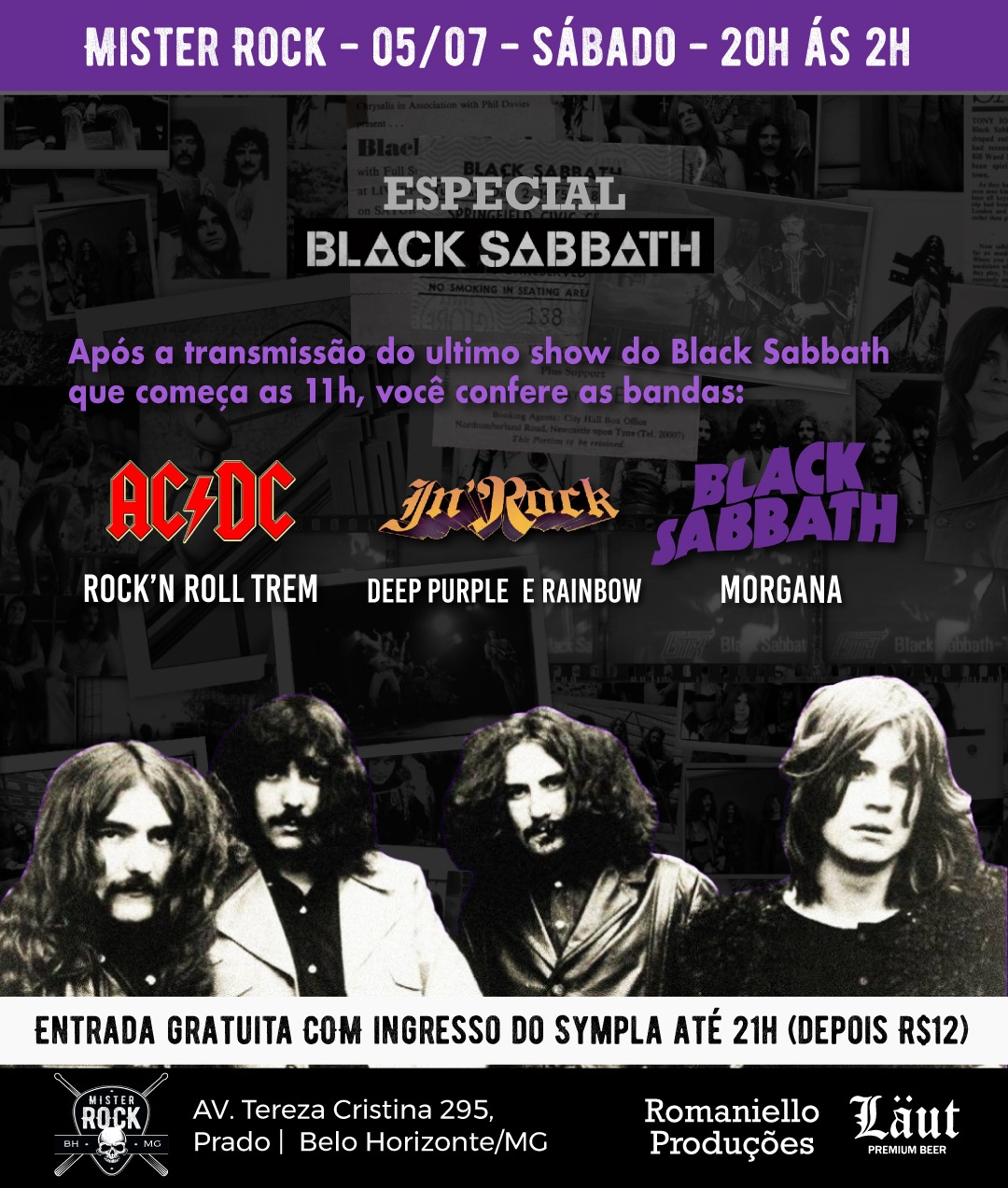 05.07 - Especial Black Sabbath: Deep Purple, AC/DC, Rainbow e Black ...