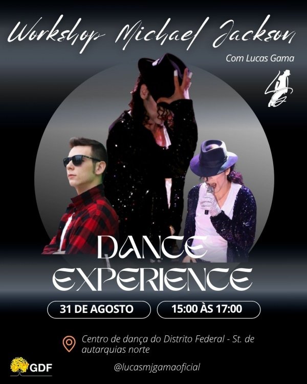 Imagem do evento Workshop Michael Jackson Dance Experience com Lucas Gama