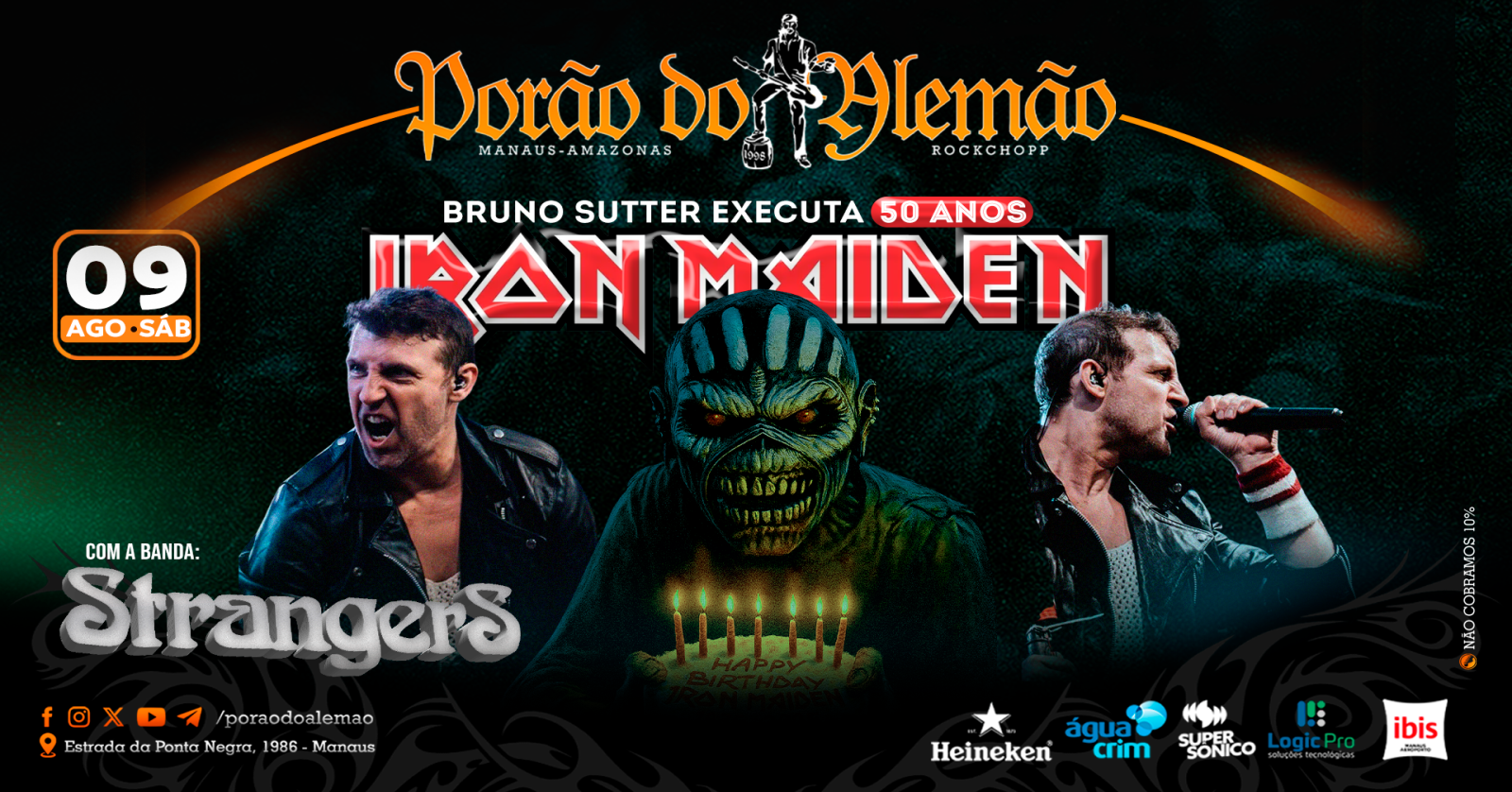 Bruno Sutter Executa 50 Anos de Iron Maiden em Manaus