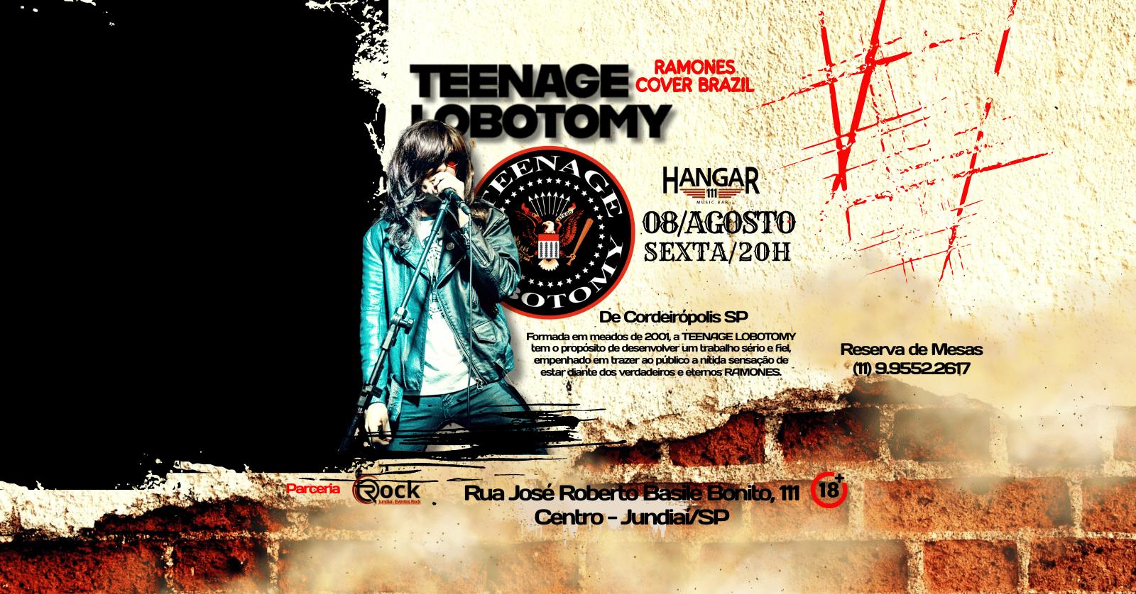 TEENAGE LOBOTOMY RAMONES COVER NO HANGAR 111!