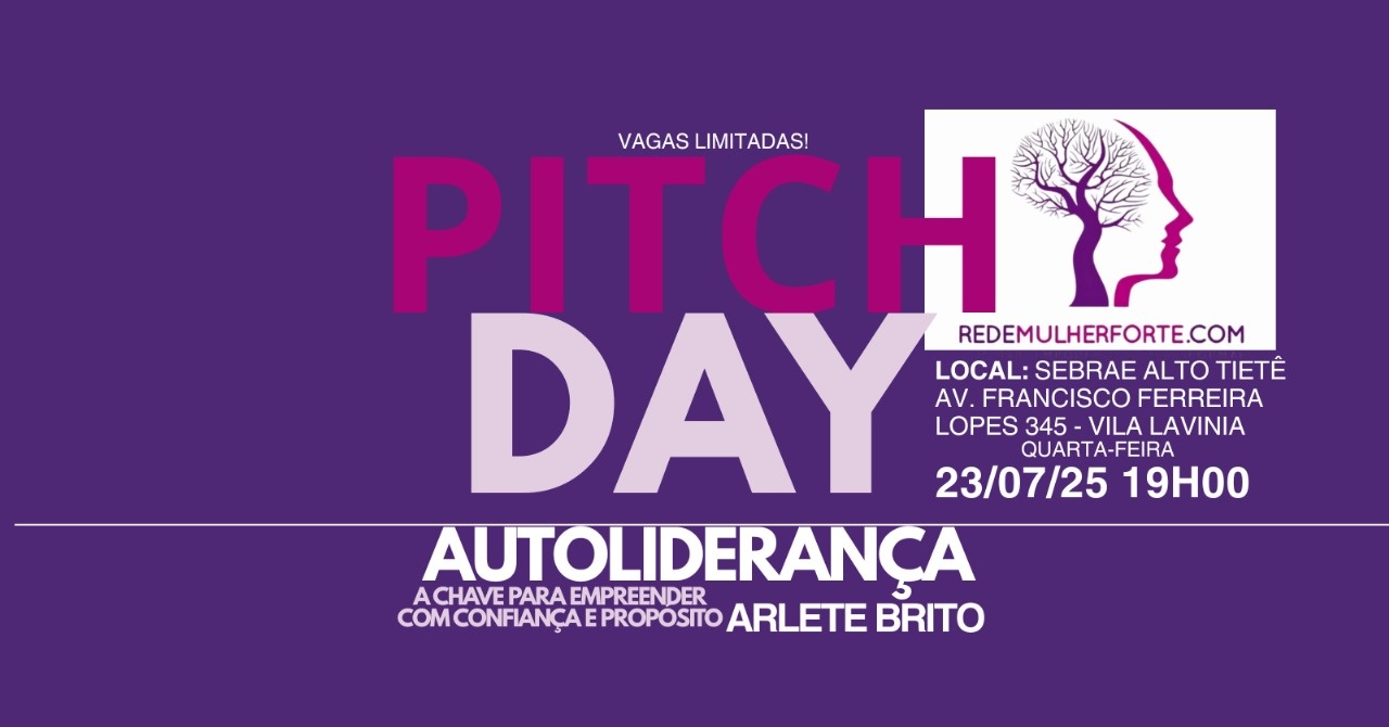 26° Pitch Day da Rede Mulher Forte - Mogi das Cruzes - SP