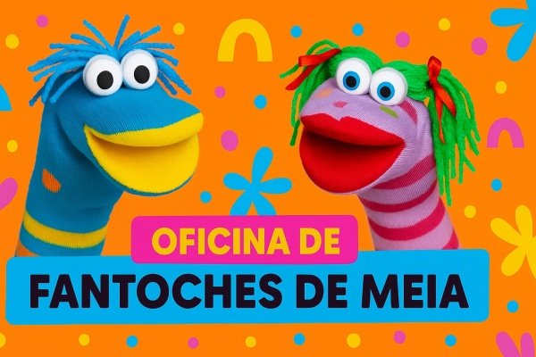 Imagem do evento Oficina de Fantoches de Meia - Maceió Shopping (12/07)