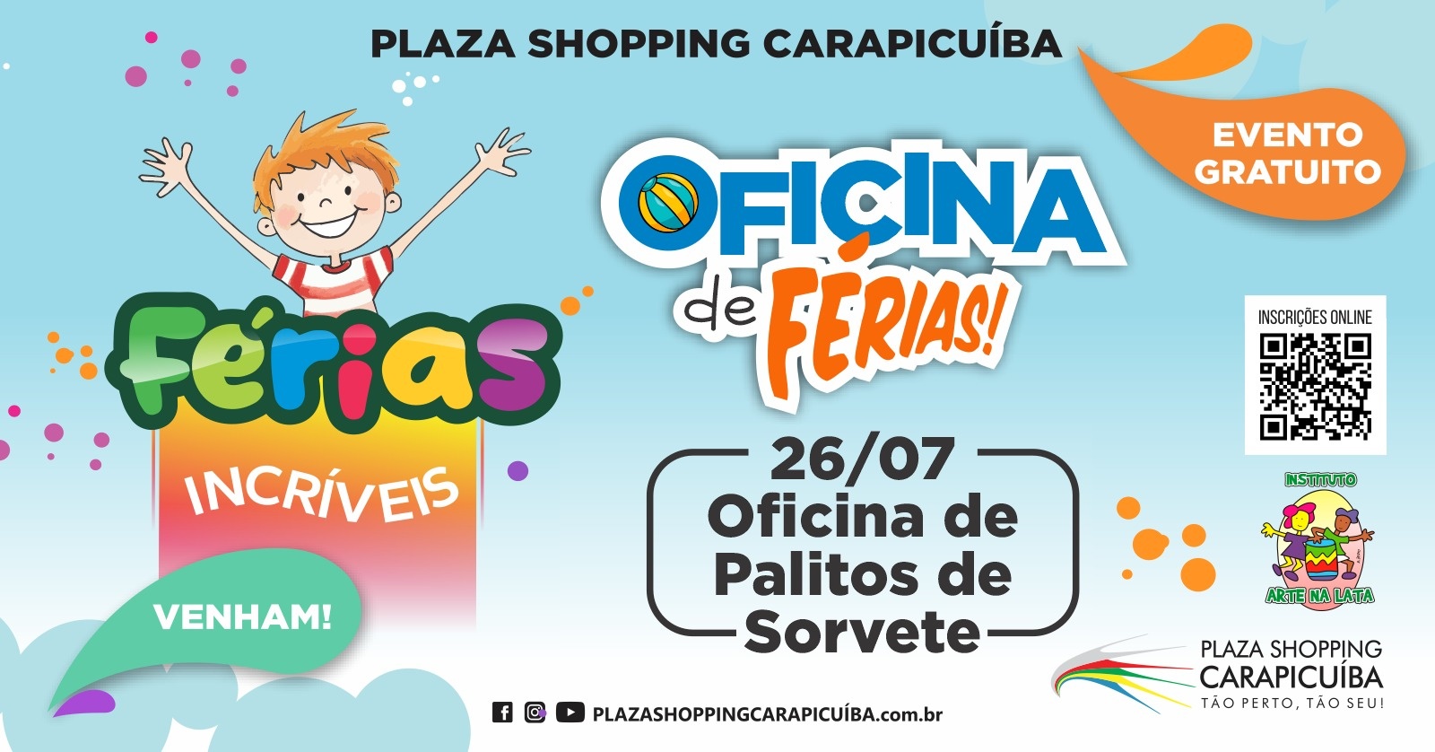 Oficina de Palitos de Sorvete - 26/07