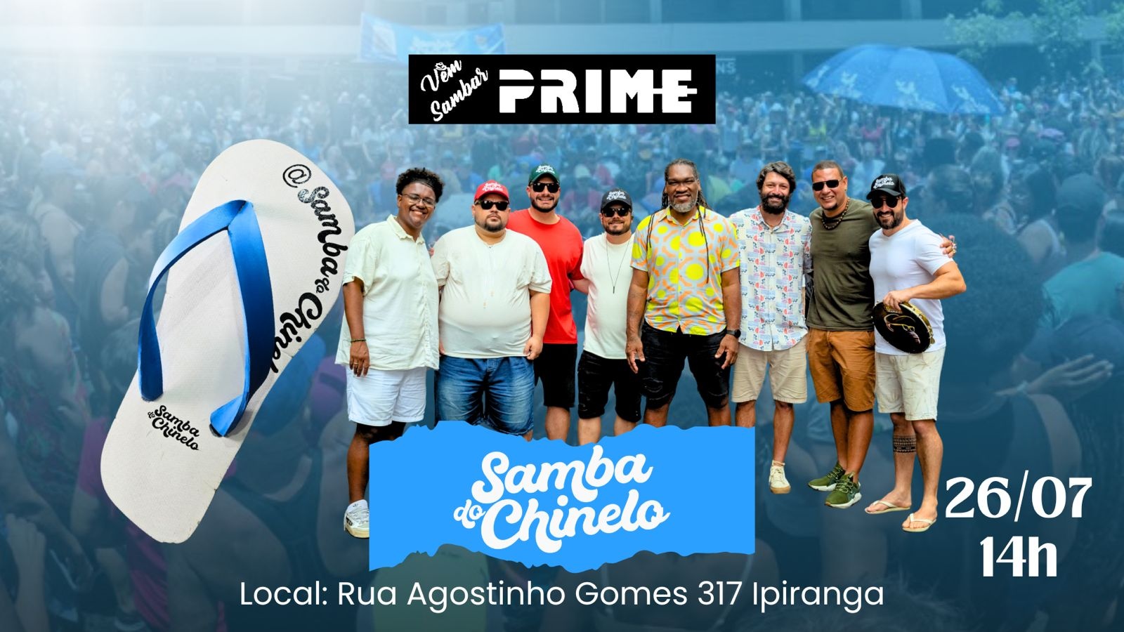 VEM SAMBAR PRIME COM SAMBA DO CHINELO