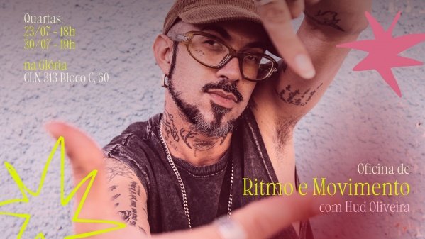 Imagem do evento Oficina de Ritmo e Movimento, com Hud Oliveira