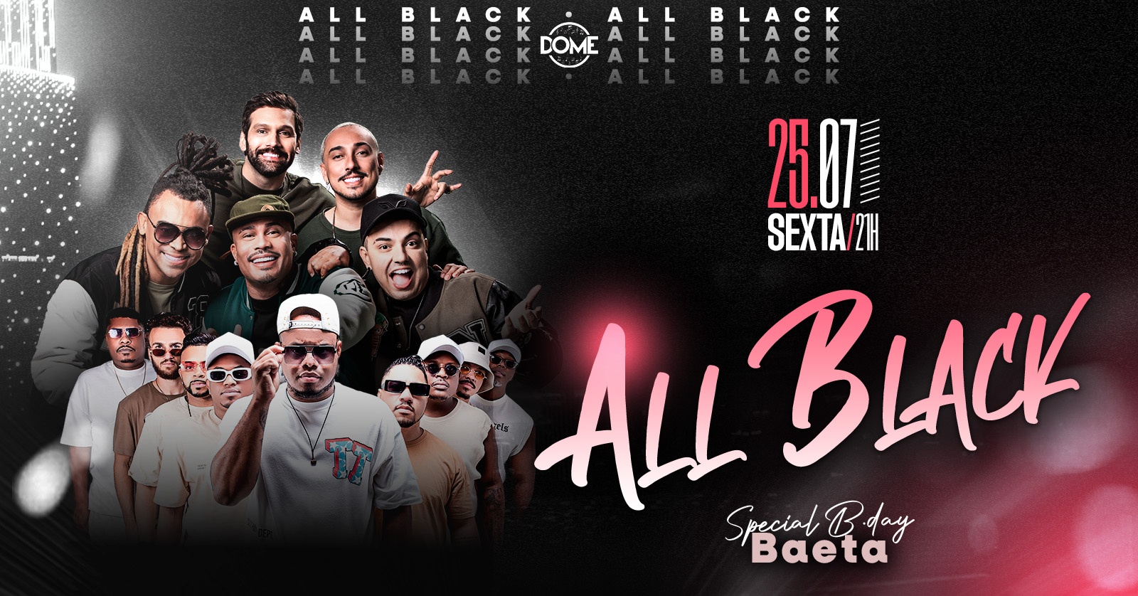FESTA ALL BLACK | COM AKATU | SEXTA | 25/07 | 21 HRS