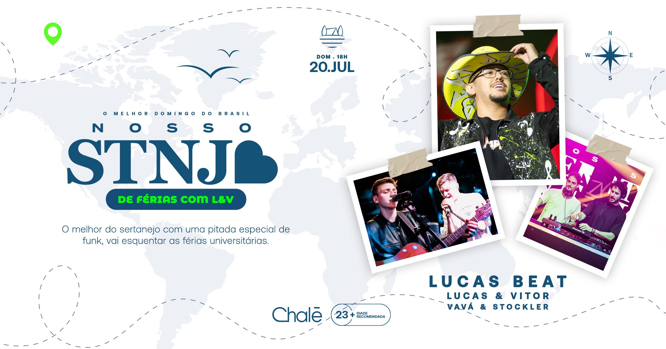 Nosso Sertanejo - De Férias com L&V e Lucas Beat!