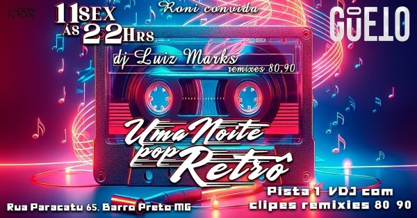 Imagem do evento Noite retrô no O Gueto | Pista 1