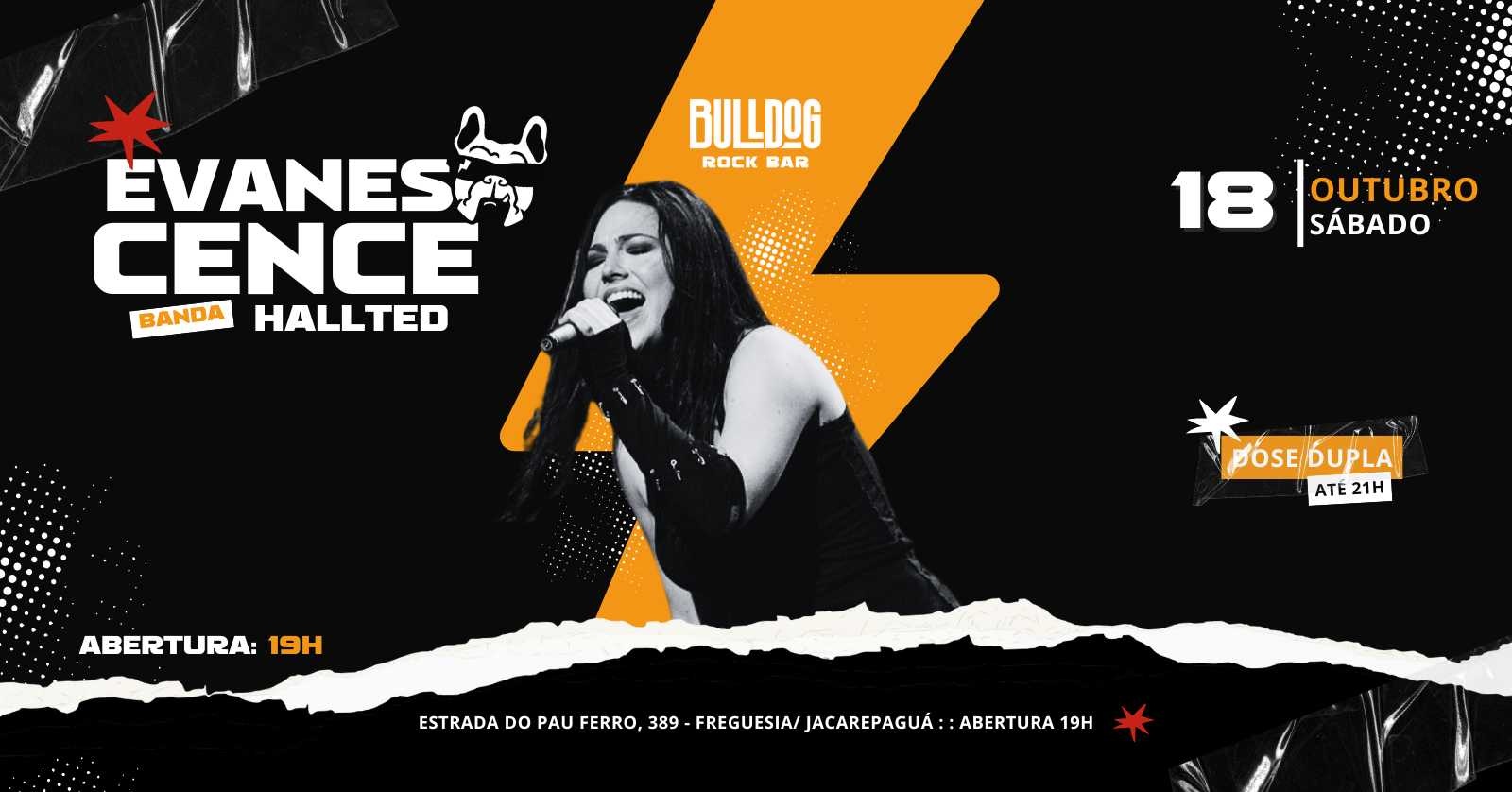 18 de Outubro - TRIBUTO EVANESCENCE C/ BANDA HALLTED