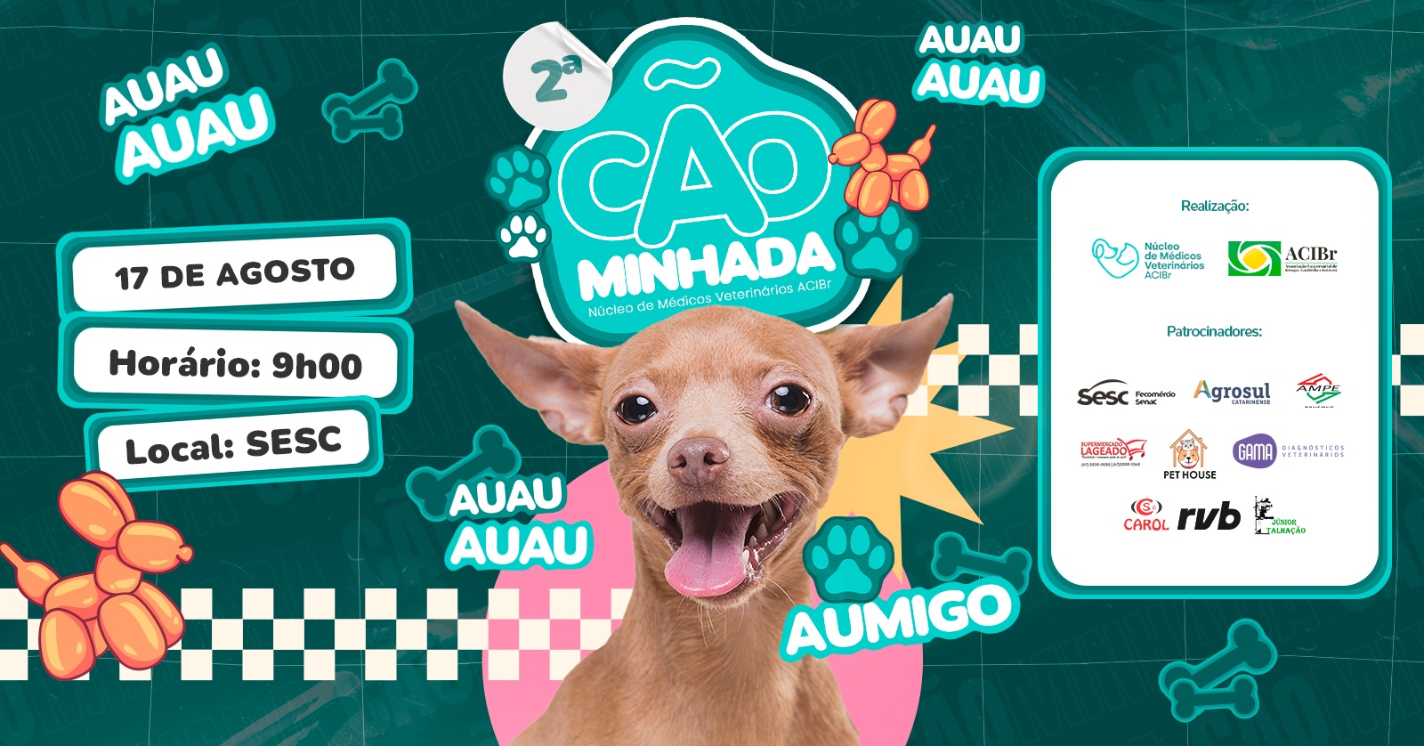 2° Cãominhada do Núcleo de Médicos Veterinários da ACIBr