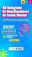 XX Colegiado Estadual de Coordenadores de Saúde Mental da Paraíba