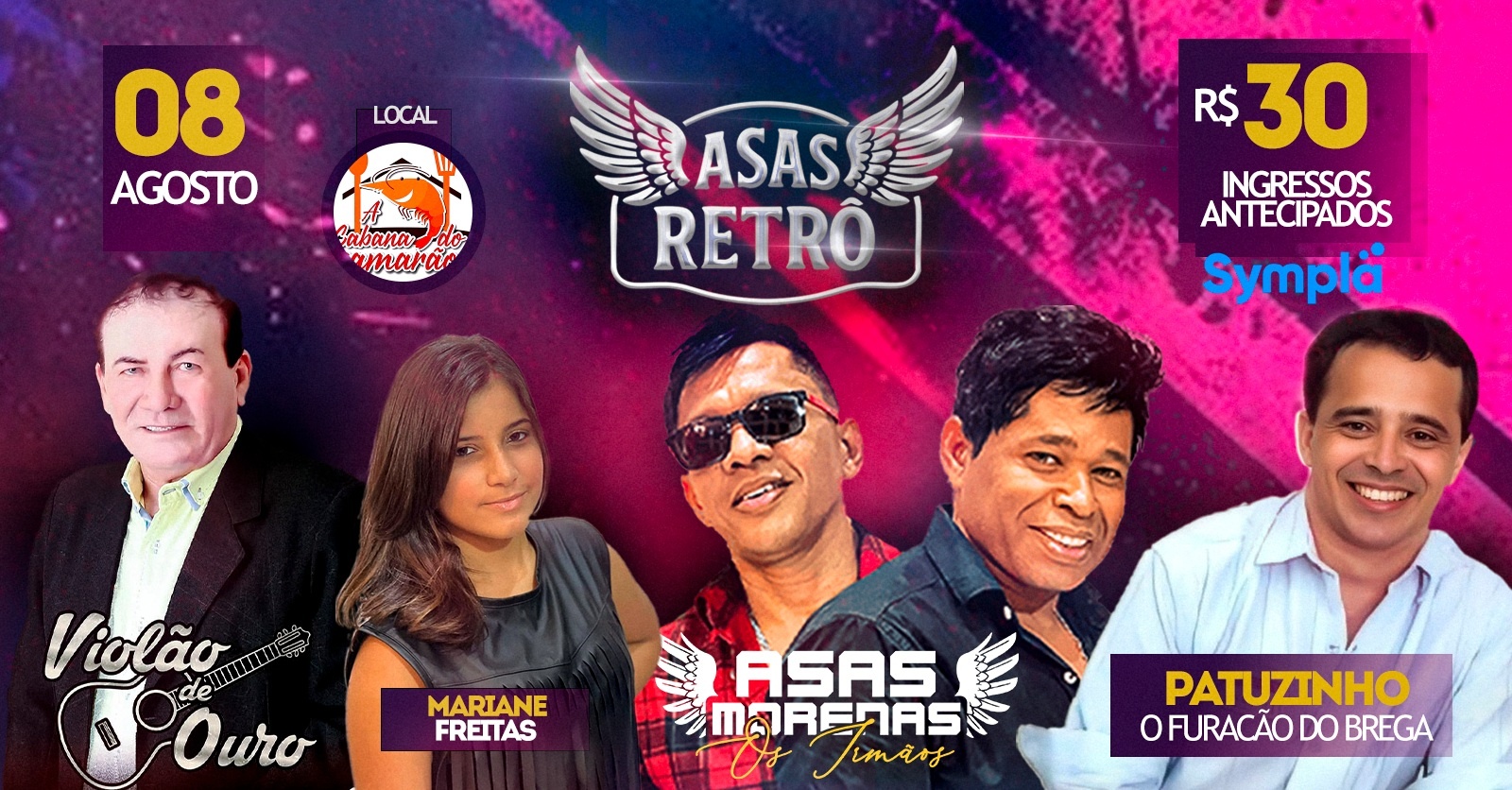 ASAS RETRÔ - Asas Morenas, Violão de Ouro, Patuzinho o Furacão do Brega, Mariane Freitas