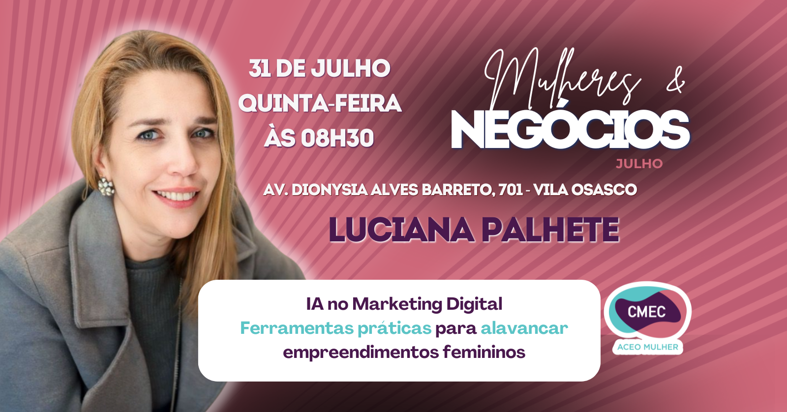Café Mulheres & Negócios com inscrições abertas