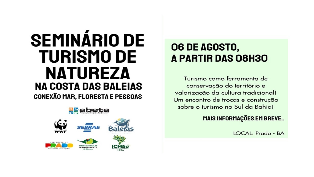 SEMINÁRO TURISMO DE NATUREZA NA COSTA DAS BALEIAS