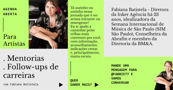 Imagem do evento MENTORIA ou FOLLOW-UP de carreiras artísticas com Fabiana Batistela