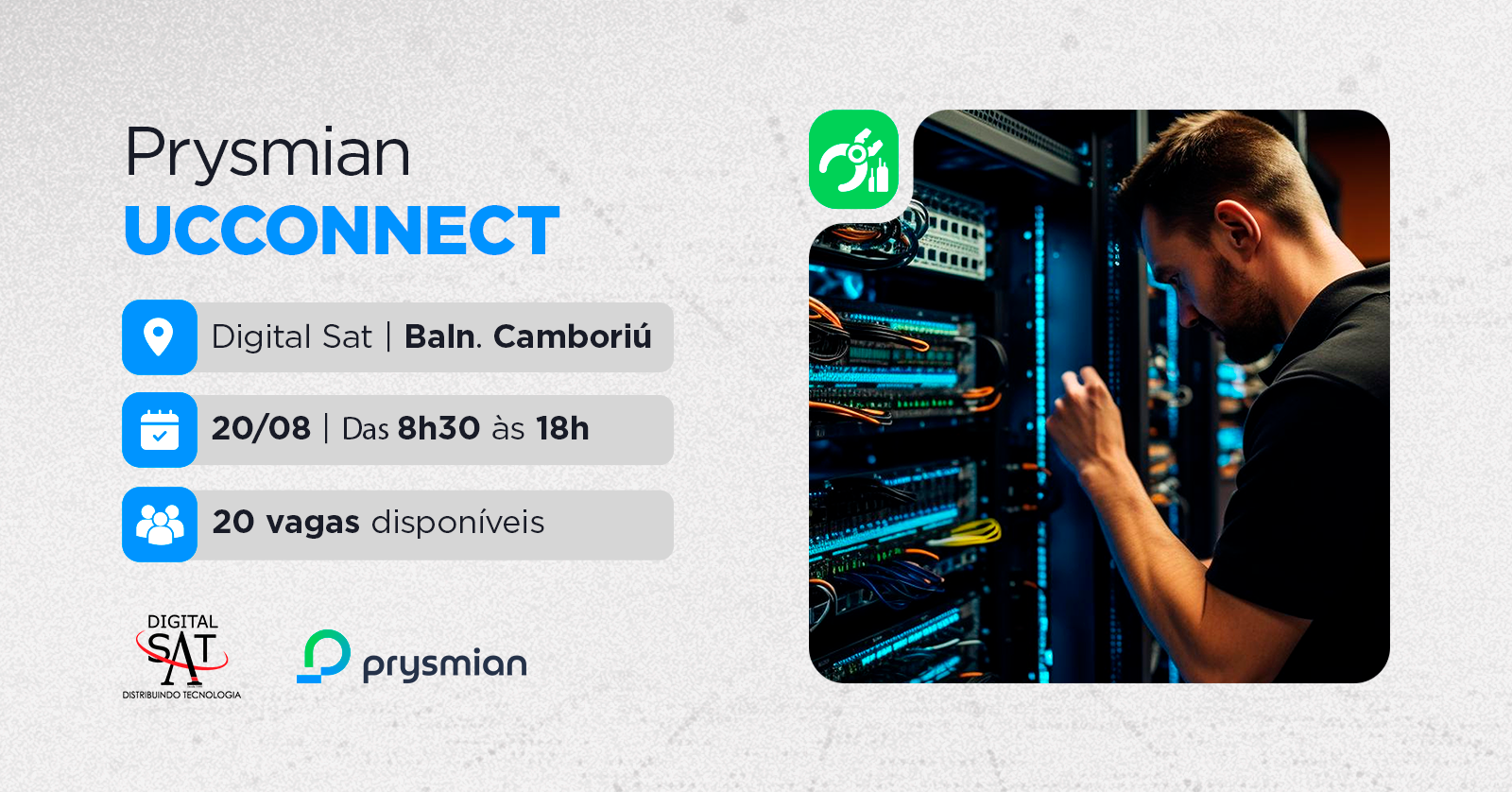 Certificação Cabeamento Estruturado - Prysmian UCCONNECT |Balneário Camboriú