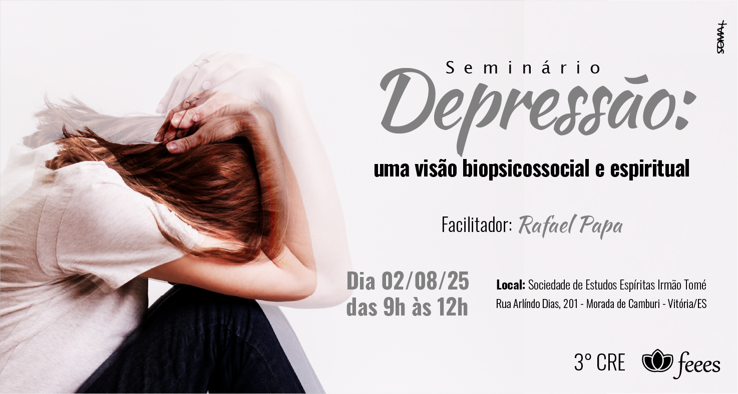 Seminário  FEEES/ 3° CRE  - Depressão: uma visão biopsicossocial e espiritual