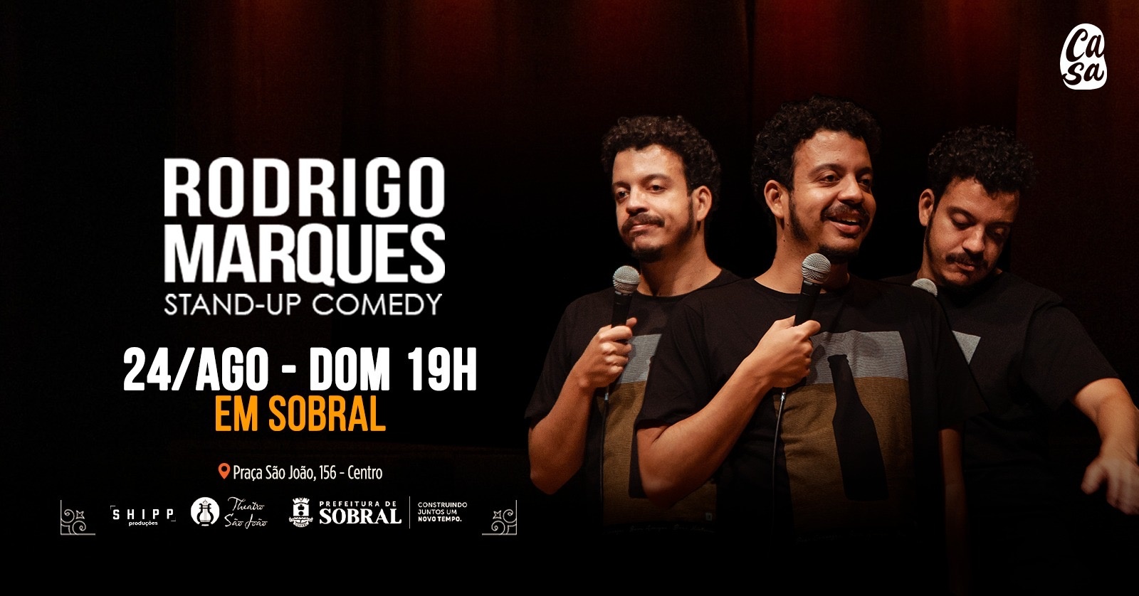 Rodrigo Marques - Stand-Up Comedy 24/Ago 19H 