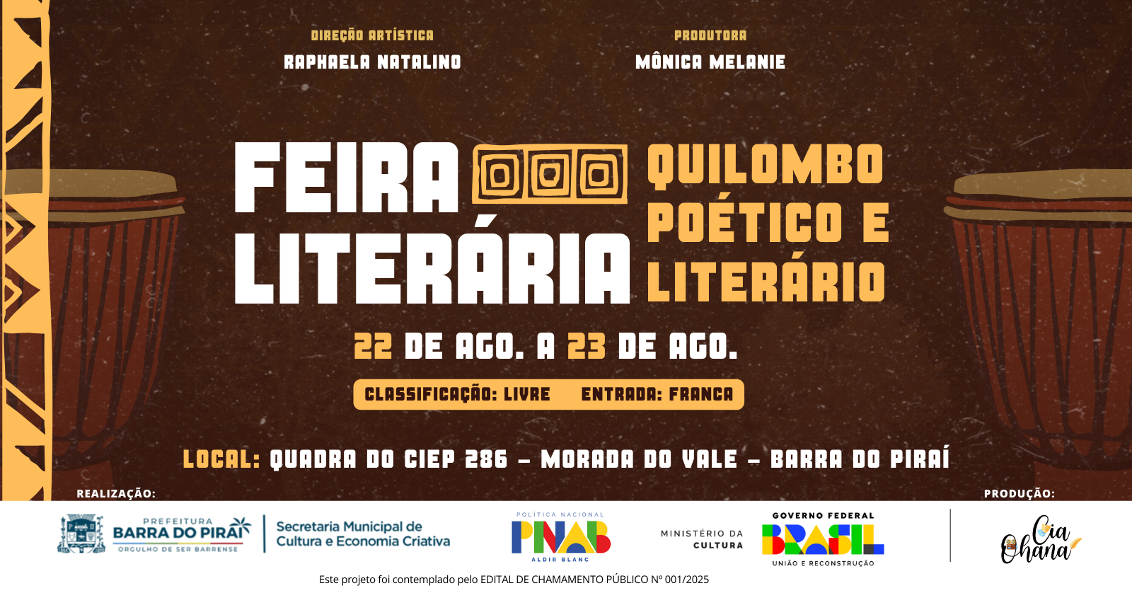 Feira Literária: Quilombo poético e literário