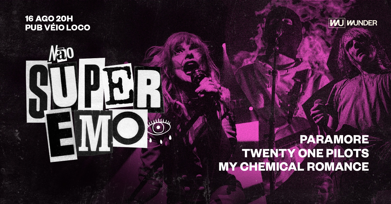 NÃO SUPEREMO 2025 - MY CHEMICAL ROMANCE PARAMORE TWENTY ONE PILOTS