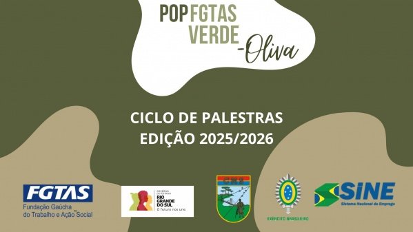 Imagem do evento PALESTRA POP FGTAS FGTAS VERDE-OLIVA