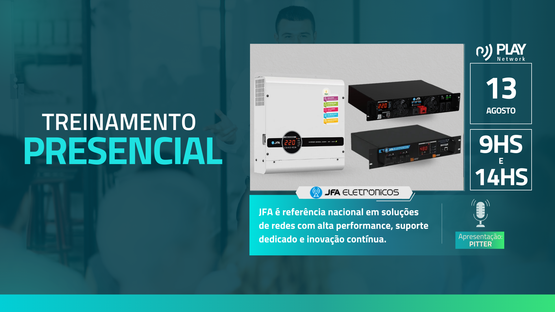 Treinamento Presencial JFA de Inversores e Fonte Retificadora