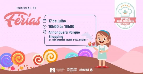 Imagem do evento OFICINA DOCE INFÂNCIA - ESPECIAL FÉRIAS