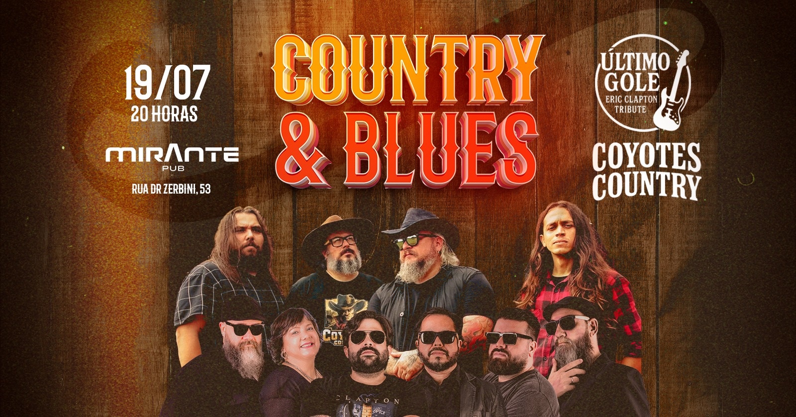 COUNTRY E BLUES NO MIRANTE PUB
